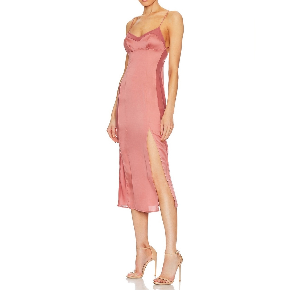 💐FREE PEOPLE CITY COOL MIDI SLIP DRESS SIZE S - Picture 2 of 8